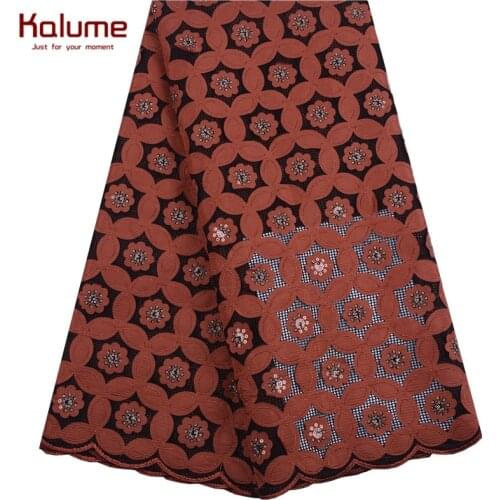 Kalume African Sequins Lace Fabric Latest 3D Flower French Mesh Lace Fabric Dress Nigerian Tulle Lace Fabric For Wedding F1899
