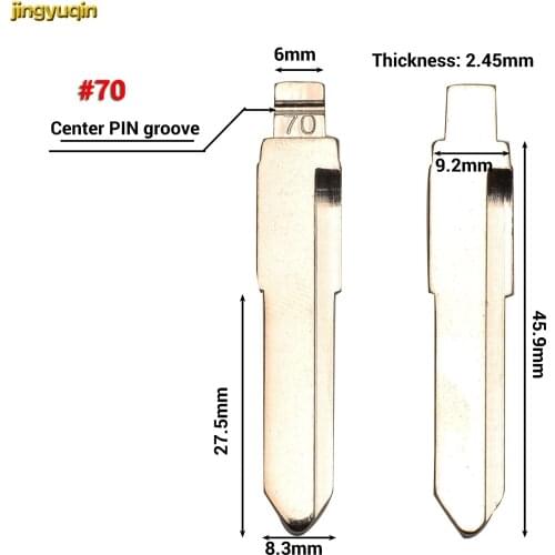 Jingyuqin 10X Remote KD Flip Car Key Blank No. 08 37 70 For Daihatsu Charade Copen Cuore Feroza Lioncel DH4R TOY41 MIT8 Uncut