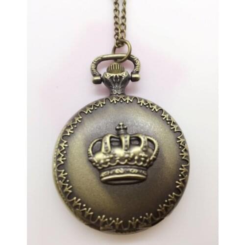 Crown Fashion quartz watch woman gift pocket watches