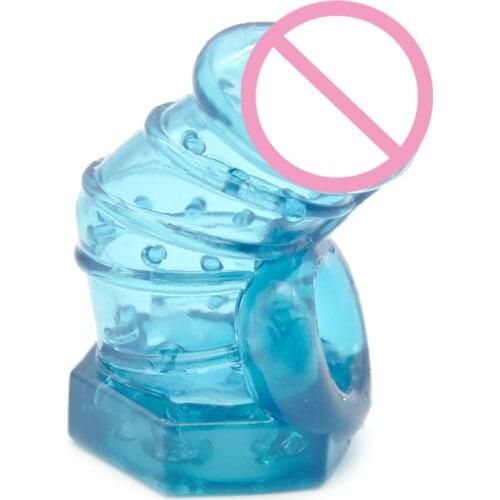 Male Scrotum Testicle Squeeze Bondage Sleeve Root Thorn Ring Reusable Delay Ejaculation Stretcher Enhancer Adult Sex Toys