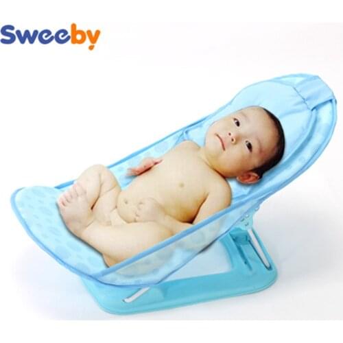 New plastic folding baby bath seat bath chair bathtub for baby shower portable tanning bed net rack