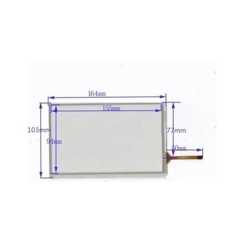 New 7 inch resistive touch screen 164*103 mm navigation screen handwriting screen