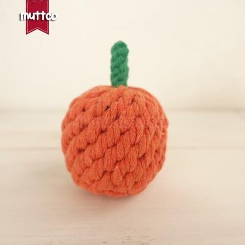 Wholesale high quality orange dog pet toy cotton rope toy dog rope toy DRT-020