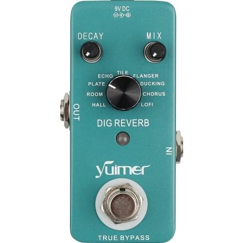 Digital Reverb pedals Shining Digital Reverb With 9 Reverb Types electric bass guitar electric guitar pedal effect pedal