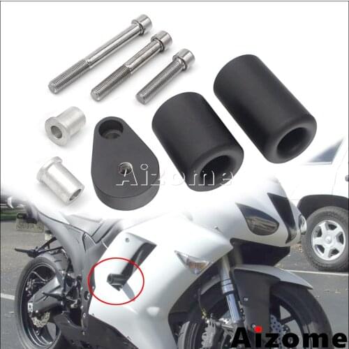 Motocycle Fall Protection Frame Sliders For Kawasaki Ninja ZX-6R ZX6R 2007 2008 Engine Case Bodywork Fairing Crash Protectors