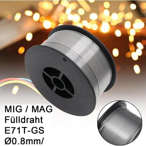 Flux Core Gasless Mig Wire E71TGS Wire 0.8mm 1KG Roll Self Shielded Welding Wire MIG Welding Gas And No Gas Welding Machine Wire