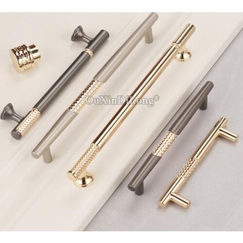 Luxury Plus Length 10PCS European Furniture Handles Drawer Pulls Cupboard Wardrobe Kitchen Shoe Cabinet Pulls Handles and Knobs