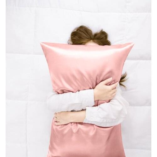 2pcs Solid Color Square Cushion Cover Standard Size (20x26 Inches) Satin Pillow Covers With Envelope Closure Home Decor