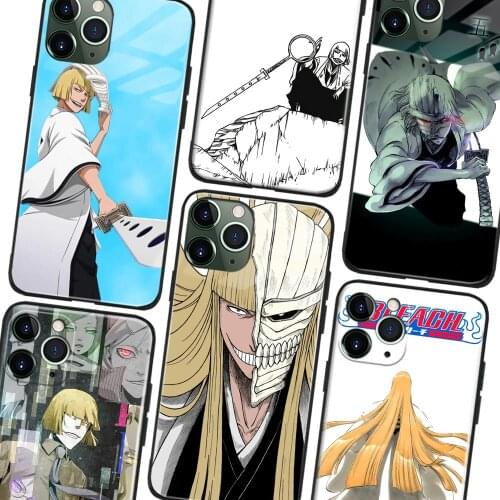 Shinji Hirako Bleach Anime Soft TPU Glass Phone Case for IPhone SE 6s 7 8 Plus X Xr Xs 11 12 Mini Pro Max Samsung