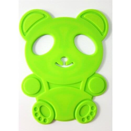 100 pcs Little Bear silicone placemats insulation pad restaurant eat mat no-slip baking mat