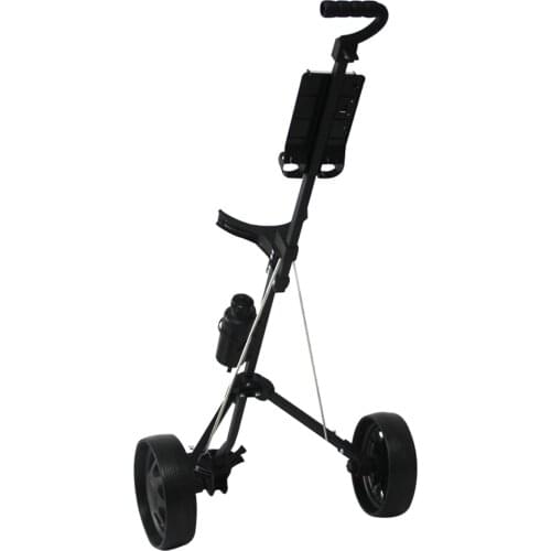 Foldable 2 Wheel Golf Pull Push Cart Trolley Golf Buggies Scorecard Holder