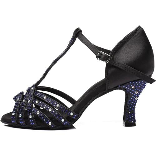 Latin Dance Shoes Women Dance Shoes Women Shoes Latin Dance Shoes Salsa Jazz Dance Shoes White Rhinestone IDancing