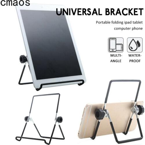 Universal Metal Tablet Holder for IPad Samsung Holder Tablet Stand Mount Foldable Desk Flexible Phone Stand for IPhone Xiaomi