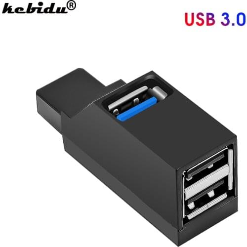 3 Port USB Hub Mini USB 2.0 3.0 High Speed Hub Splitter Box For PC Laptop U Disk Card Reader For iPhone 7 8 X Mobile Phone Hub
