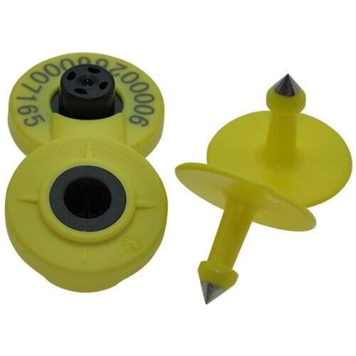 70pairs Animal ID EarTag 134.2KHz Plastic TPU Waterproof EM4305 FDX-B male and female Rfid Ear Tag for Swine Pigs Goat Sheep