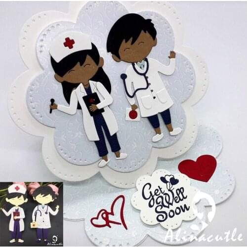 Die Cut Metal Cutting Cut Nurse Doctor Alinacraft Scrapbook Paper Craft Handmade Card Punch Art Knife Cutter Die Cut