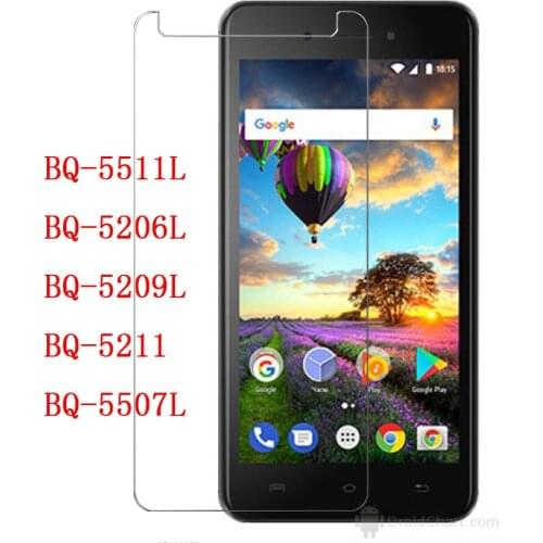 Smartphone 9H Tempered Glass For BQ-5511L BIISS Protective Film Screen Protector cover FOR BQ-5206L 5209L 5211 5507L