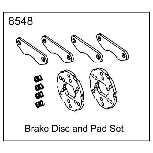 ZD racing EX07 accessories super sports car 1/7 original accessories 8548 brake