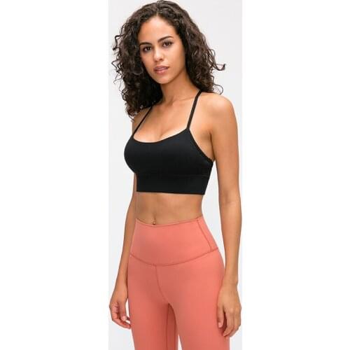 Women Y Shape Straps Sports Bras Light Support Yoga Gym Fitness Bra Top With Removable Pads Activewear Workout Clothes