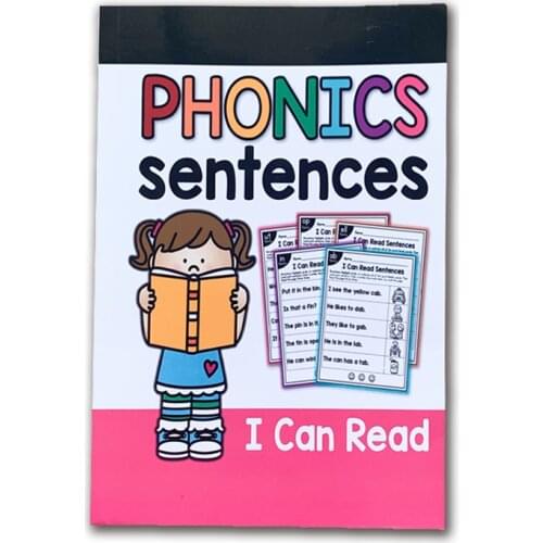 113 Pages A5 English Phonics Sentences Learning Educational Exercise Book For Teaching Kids Baby Long Vowels Digraphs Words
