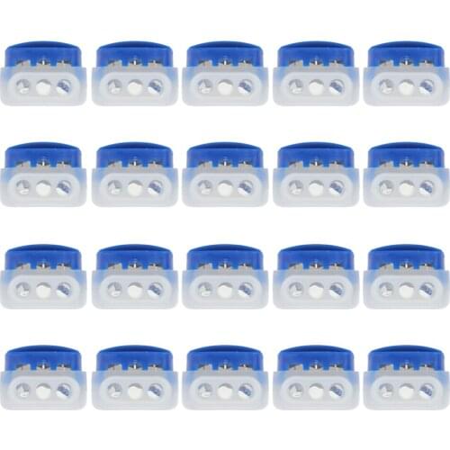 20pcs Wire Connector 3-Way Cable Connector Set Flame Retardant Nylon Quick Install Terminals Outdoor Electrical Accessory