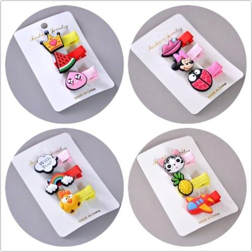 2017 cute cartoon kids girls hair clips hairpin barrette accessories for children cute hairclip headdress hairgrip headwear