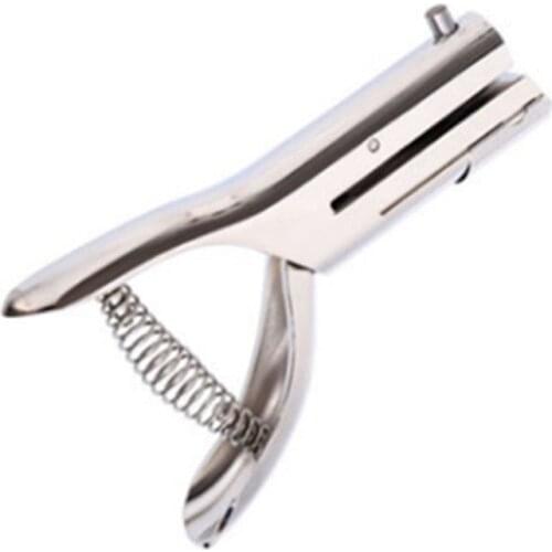 3/6mm Circle Hole Punch for PVC Card, Protective Film, Tag, Heavy Duty Utility Punch, 1/4 Inch and 1/8 Inch Round, 2 Inch Reach