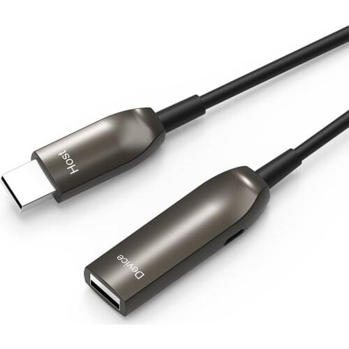 EB-LINK 40ft/12M USB 3.0 Fiber Optic Extension Cable High Speed 5Gpbs Male to Female Mini USB To USB Extender Cord