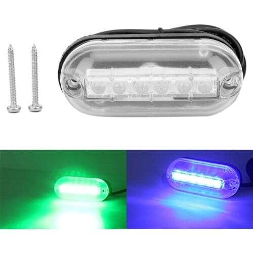 6LED Boat Transom Light Underwater Marine Ship Boat Light Night Lighting Water Landscape Lamp Fishing Light Yacht Accessories
