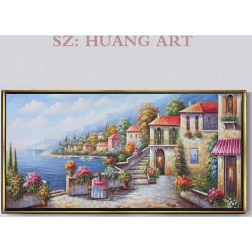 High Quality Hand Painted Oil Painting On Canvas Beautiful Scenery Oil Painting Living Room Wall Pictures no Framed Modern Art