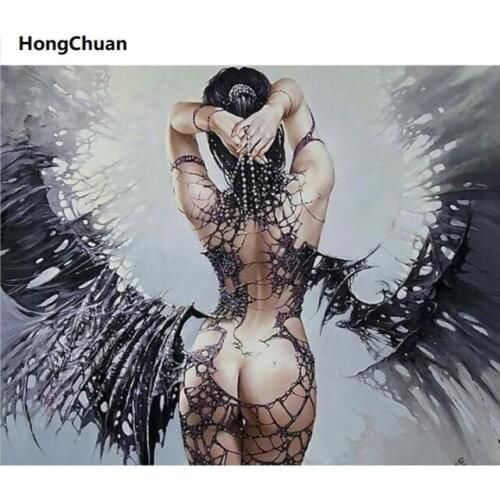 Sexy Woman Cartoon 5D DIY Square/Round Diamond Painting Mosaic Cross Stitch Home Decoration Mural Christmas Gift New Year