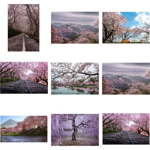 Natural Scenery Japans Lake Hanging Picture Poster Canvas Print Painting Wall Art Living Room Home Decoration