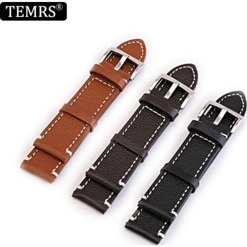 Classic Sangle 18/19/20/21/22/24 mm Watch Band Belt Correa Reloj 24mm/22mm/21mm/20mm/19mm/18mm Watch Strap Leather Loop Bracelet