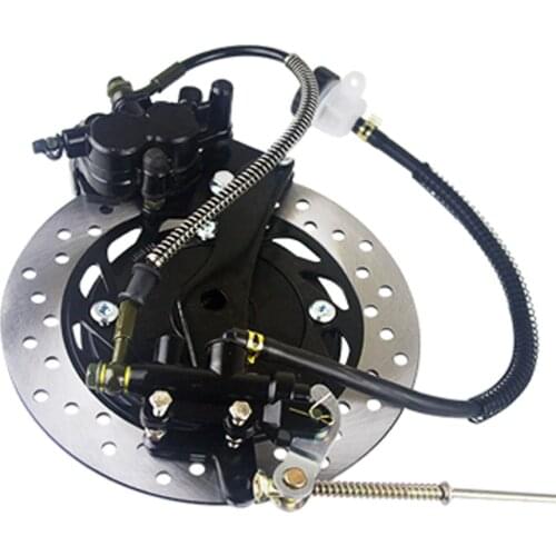 Motorcycle modified rear disc brake kit for drum brake modified rear disc brake assembly upper & lower pump caliper