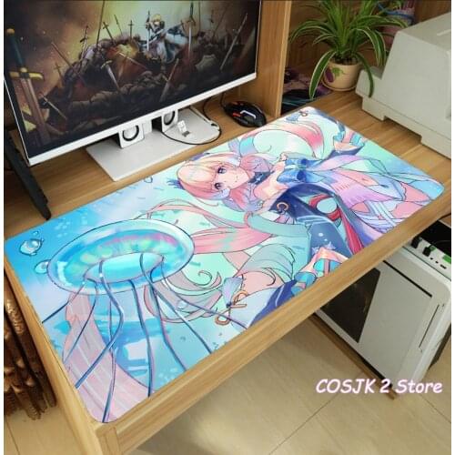 Anime Genshin Impact Sangonomiya Kokomi Mouse Pad Thicken Laptop Gaming Mice Mat Table Keyboard Mat Playmat Ornaments