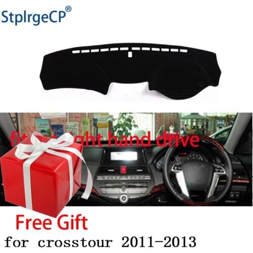 Car Dashboard Cover Mat for honda crosstour 2008-2013 Right Hand Drive Dashmat Pad Dash Mat Covers Dashboard Accessories
