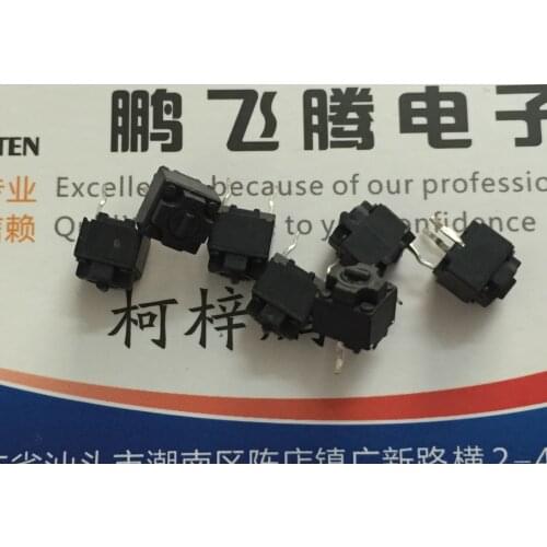 20PCS/lot Taiwan-made ZIPPY 6*6*7.3 Square Micro Switch Logitech Microsoft Mouse Button Switch IE4.0 Thunder Shark Black Spot