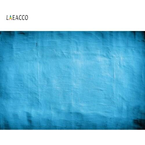 Laeacco Surface Of Wall Gradient Solid Blue Color Texture Doll Pet Love Photography Backgrounds Photo Backdrops For Photo Studio