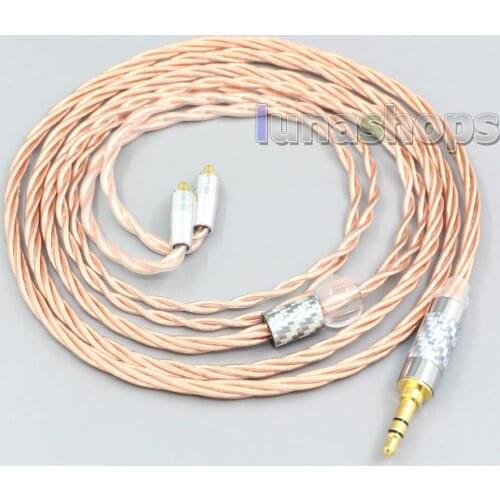 LN007191 Silver Plated OCC Shielding Coaxial Earphone Cable For Shure se535 se846 Se425 Se315 Se215 MMCX