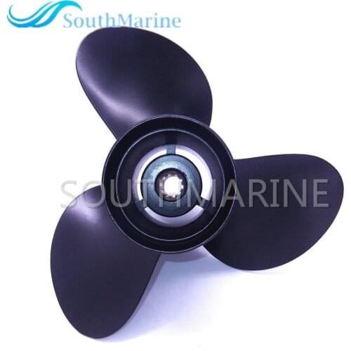 10 1/4x10 K Boat Engine Aluminum Alloy Propeller for Suzuki Johnson Evinrude OMC 25HP 30HP Outboard Motor