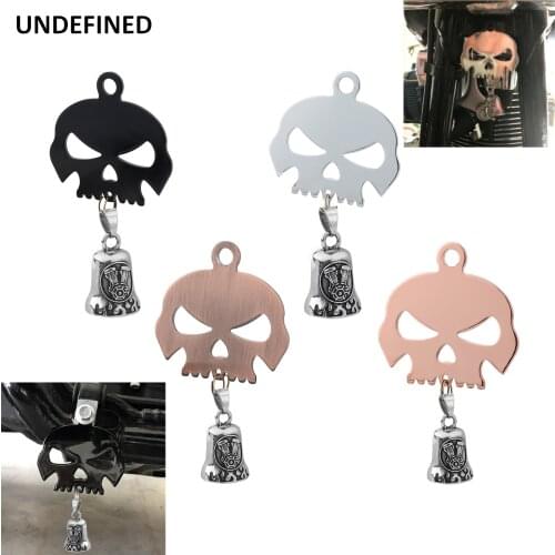Motorcycle Skull Eagle Bell Holder Bell Hanger Mount Old School for Harley Dyna Fat Boy Sportster 883 1200 XL Bobber Universal
