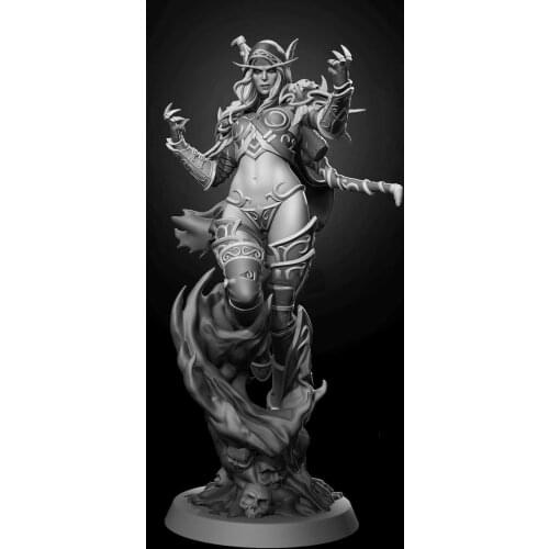 100mm 10cm Resin Model Kits Female Devil Figure Unpainted No Color RW-027