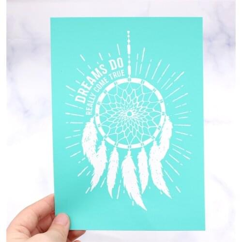 Self-Adhesive Silk Screen Printing Mesh Transfers for DIY T-shirt Pillow Fabric Painting Paper Home Deco