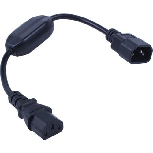 Special PDU UPS Power Cord Cable, IEC 320 C14 to C13 with On/Off Switch 30cm Black