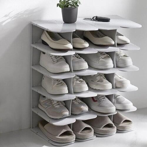 Shoe rack multi-layer floor covering small shoe rack personality landing creative fashion small shoe cabinet narrow door