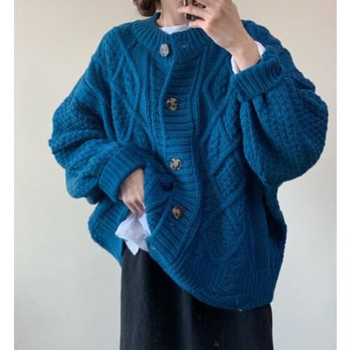 Freche Freunde sweaters Womens new autumn and winter thickened knitted sweaters loose cardigan top