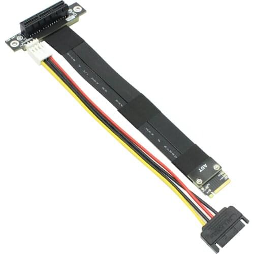 R42SR/R42SF/R42SL PCIe x4 3.0 Extension Cable PCI Express 4x To M.2 M Key 2280 Riser Card Gen3.0 Extender Line 32G/bps