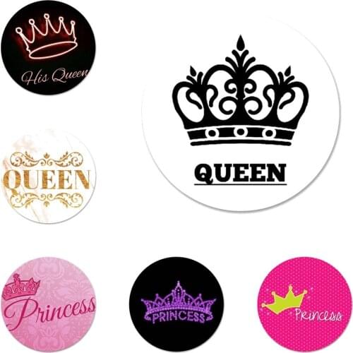 Queen King Crown Princess Badge Brooch Pin Accessories For Clothes Backpack Decoration gift