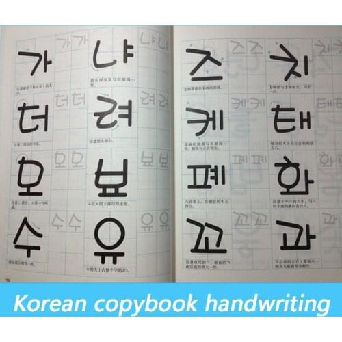 1 Books For Kids Korean Handwritten Copybooks Workbook Basic Practice Word Stickers Study Libros Livros Livres Chinese Adult