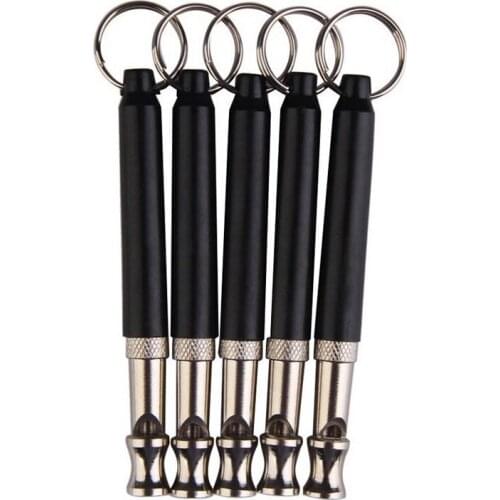 1Pcs Pet Dog Cat Training Obedience Black Whistle Ultrasonic Supersonic Sound Pitch Quiet Trainning Whistles Pets Supplies